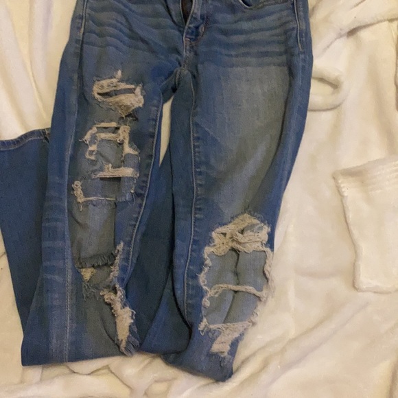 Ripped blue skinny jeans - Picture 2 of 5